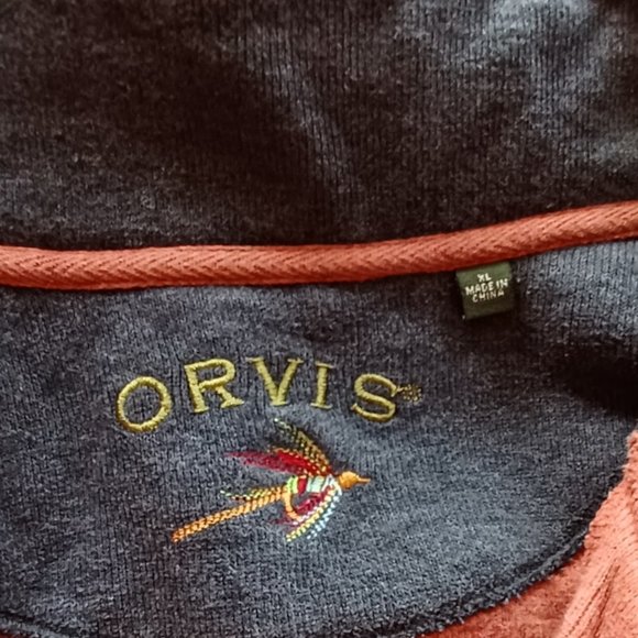 ORVIS • XL • men's fall winter sweater partial zip long sleeve pullover men's - Picture 4 of 7